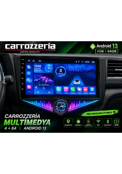 Carrozzerıa 9 Androıd Multimedya Android 13 4 Gb Ram 64 Gb Hafıza 9"