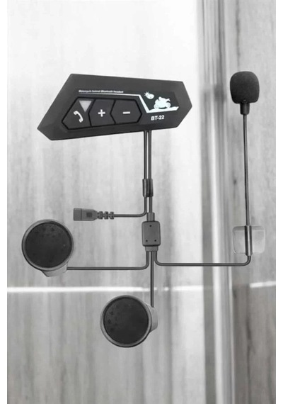 Home İnterkom Intercom Kask Kulaklık Bt22 Bluetooth Motosiklet Kulaklık 5.0 Bluetooth