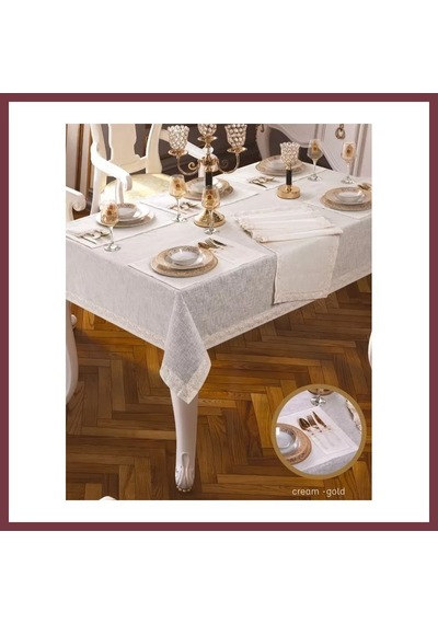 Storeşahin Linen Zara 26 Parça 12 Kişilik Yemek Takımı Masa Seti155 220 Cm Runner Krem Şık Ev Tekstili Shn0720 Storeşahin Linen Zara 26 Parça 12 Kişilik Yemek Takımı Masa Seti155 220 Cm Runner Krem Şık Ev Tekstili Shn0720