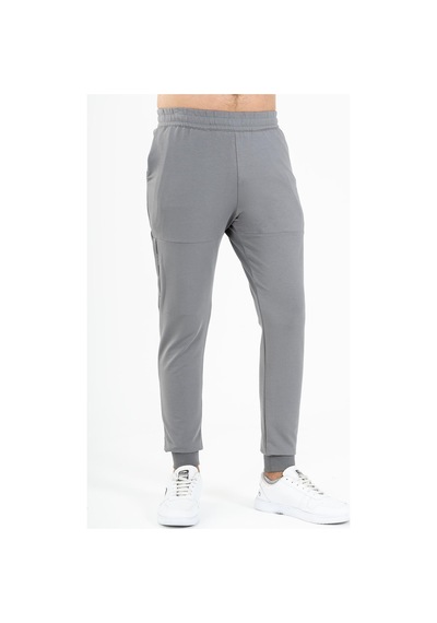 Maraton Sportswear Regular Erkek Ribana Paça Basic Antrasit Melanj Eşofman Altı 21716-antrasit Melanj Antrasit Melanj