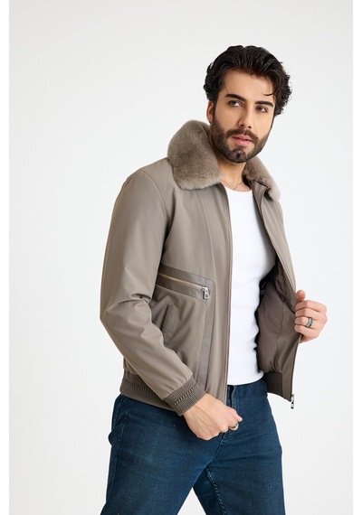 Franko Armondi Klasik Erkek Deri Ceket E47-kd-2915 Vizon