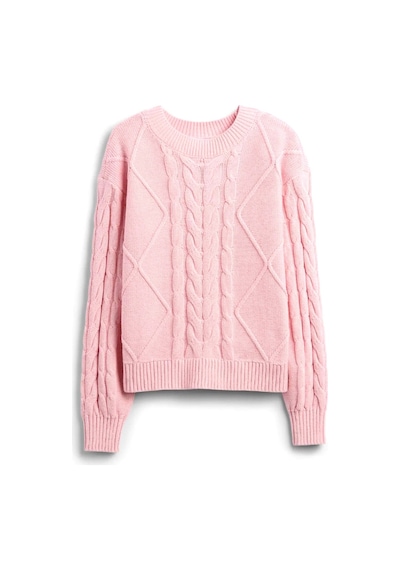 Gap V-cable Çocuk Kazak Pembe