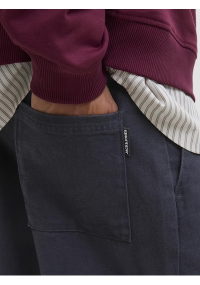 Jack & Jones Erkek Wide Leg Chino Pantalon - Bill - 12282295 Lacivert