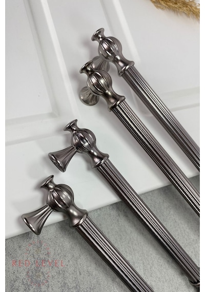 Hitit 320 Mm Füme Modern Metal Kulp Modelleri Lüks Country Mutfak Dolap Çekmece Mobilya Kulbu Gri