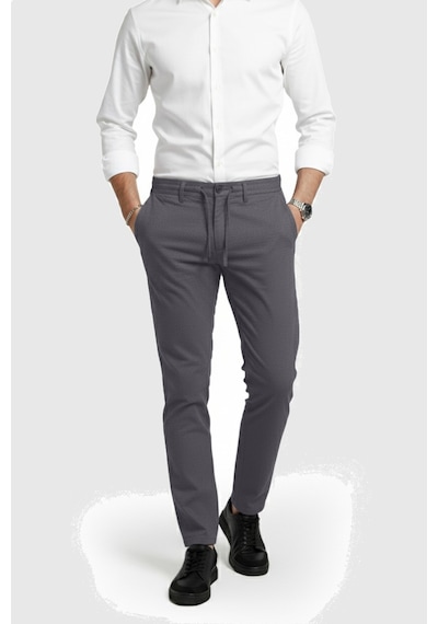 Deepsea Erkek Füme Likralı Gofre Kumaş Beli Lastikli İpli Slim Fit Günlük Pantolon 2600650 Füme Deepsea Erkek Füme Likralı Gofre Kumaş Beli Lastikli İpli Slim Fit Günlük Pantolon 2600650 Füme