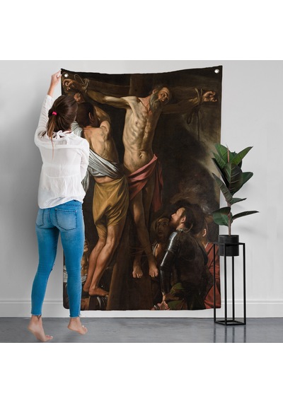 Caravaggio - Aziz Andrew'un Çarmıha Gerilmesi Duvar Örtüsü - The Crucifixion Of Saint Andrew-7424