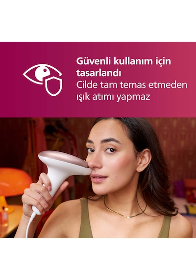 Philips Lumea 7000 Serisi BRI921/00 IPL Tüy Alma, Tüy Kısaltıcı,Vücut ve Yüz için 2 Başlık, Çanta