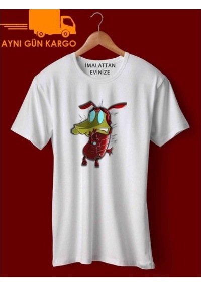 Coragem O Cao De Ferro Baskılı Tişört Tshirt Ücretsiz Kargo