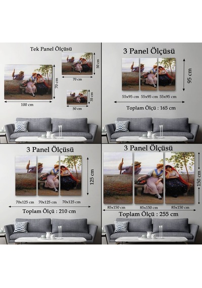 Es10 Özel Tasarım, Dekortif BaskıKadınları Taciz Eden Adam Tablosu-6526 (125 x 210)