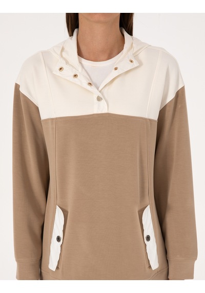 Pierre Cardin Kadın Bej Sweatshirt 50309096-vr011 Bej