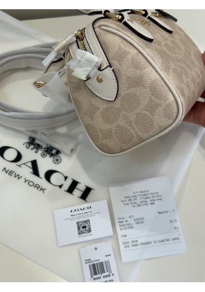 Coach Mini Rowan Crossbody Kadın Çanta Krem - Krem