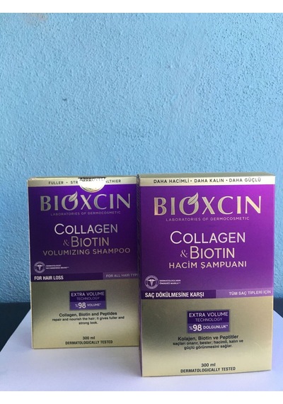 Bıoxcın Collagen Bıotın Hacim Şampuan 2'li Set