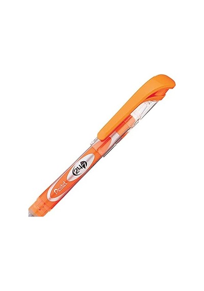 Highlighter Likit Mürekkepli, Şeffaf Gövdeli Fosforlu Kalem, Turuncu 103 Ivory