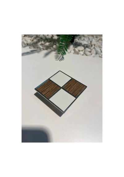 Dama Kare Metal Kulp 32mm Ceviz Krom Beyaz Dolap Kapak Tv Ünite Modern Çekmece Mobilya Komodin Konsol Gümüş