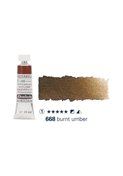 Schmincke Horadam Aquarell Tube 15Ml Seri 1 Burnt Umber 668