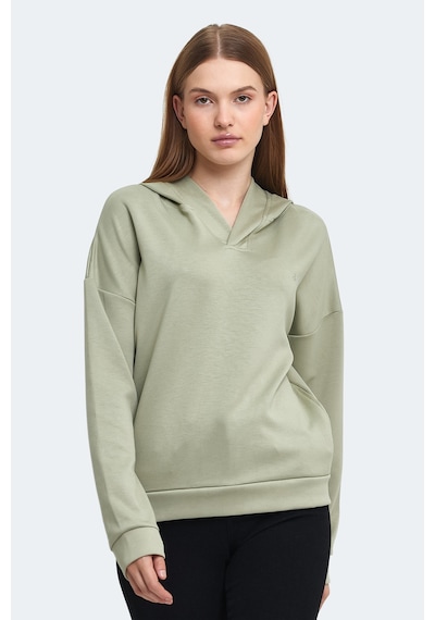 Slazenger Kenzıe I Kadın Kapüşonlu Açık Yeşil Sweatshirt Açık Yeşil