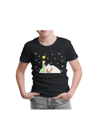 Lord Tshirt Küçük Prens - Moon And Back Siyah Çocuk Tshirt