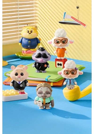 Mınıso Disney Lisanslı Zootropolis Günlük Yaşam Kostümleri Blind Box Figür 10 Cm