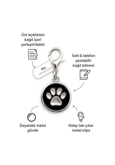 Kedi Köpek İsimlik Metal Pet Kimlik Rozeti İsim Telefon Yazılabilir Dayanıklı Suya Dayanıklı Tasmaya Uygun Evcil Hayvan Künyesi Siyah Pati Diğer Kedi Köpek İsimlik Metal Pet Kimlik Rozeti İsim Telefon Yazılabilir Dayanıklı Suya Dayanıklı Tasmaya Uygun Evcil Hayvan Künyesi Siyah Pati Diğer