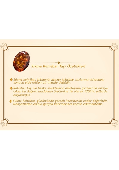 925 Ayar Gümüş Kral Püsküllü Nakkaş İmameli Siyah Sıkma Kehribar Tesbih