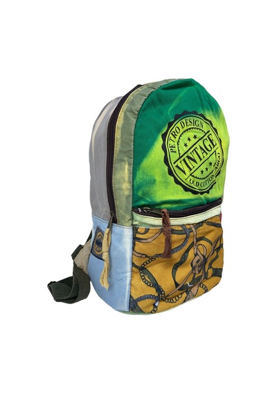 Old Cotton Cargo Kaliteli Tek Bölmeli Vintage Disayn Sırt Gezi Çantası Zermatt Bag 5122 Açık Yeşil