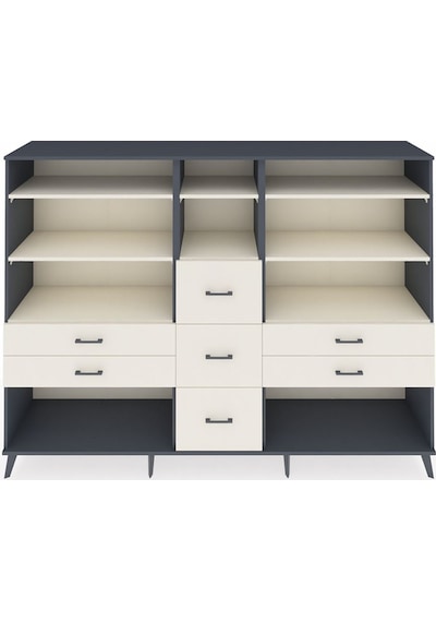 Hyperion Dolap 8 Raflı 7 Çekmeceli 220x44x163 Antrasit-aytaşı Antrasit-aytaşı Hyperion Dolap 8 Raflı 7 Çekmeceli 220x44x163 Antrasit-aytaşı Antrasit-aytaşı