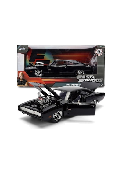 Jada Fast & Furious 1970 Dodge Charger Model Car Siyah