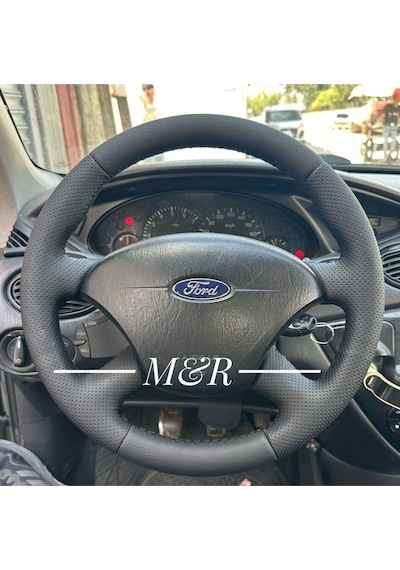 Ford Focus 1 Kasa  Kaplama Deri Direksiyon Kılıfı Siyah