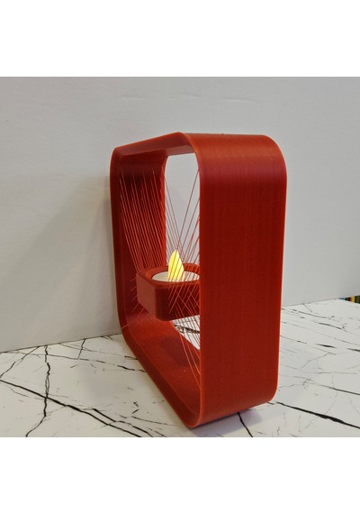 Masa Lambası 3 D Baskı - Kırmızı-