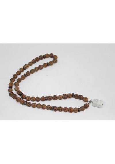 Ay Taşlı Rudraksha Tohum Dolama Bileklik 8Mm