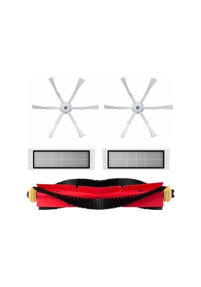 Roborock Uyumlu S5 S5 Max S6 S6 Pure Yeni Nesil Uyumlu 6 Kollu Yan Fırça Seti-5 Adet