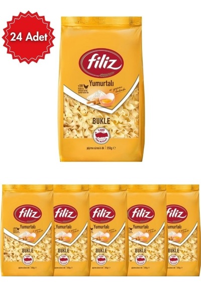Filiz Yumurtalı Bukle Makarna X 24 Adet Geleneksel Tat &amp Pratik Pişirme Doyurucu Seçim