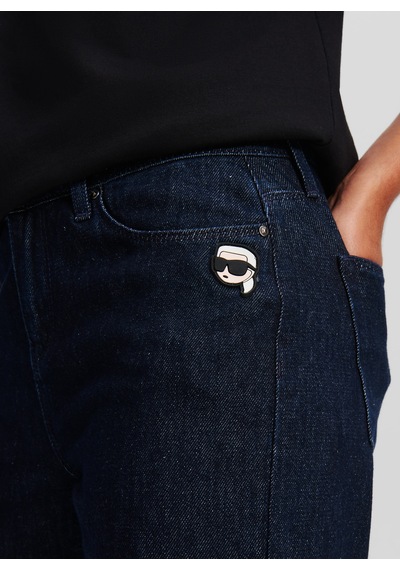 Karl Lagerfeld Lacivert Kadın %100 Pamuk Denim Pantolon 246w1100