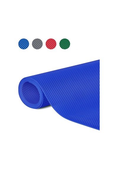 Kaydırmaz Bal Petek Paspas 90cmx15metre Mavi Pvc Z Mat Pas Pas İç Dış Mekan Yolluk Islak Zemin Halısı Mavi