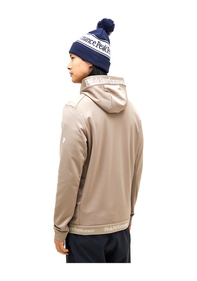 Peak Performance Rider Tech Zip Hood Erkek Bej Outdoor Polar G79554090 Bej