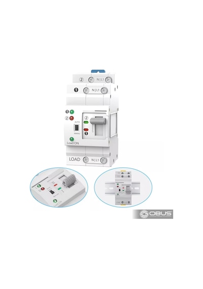 Obus Karavan Transfer Switch 230v-230v 63a Otomatik / Manuel
