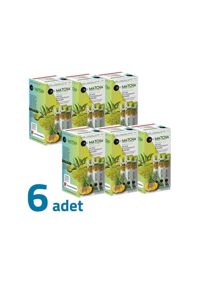 Matcha Premium Japanese Bromelain Ananaslı Limonlu Matcha Çayı 6'lı 20 x 8 G