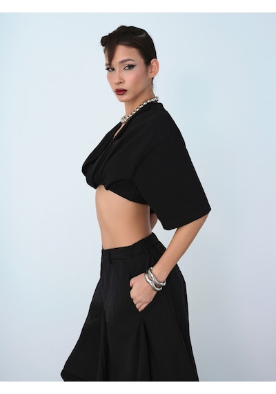 New Baggy Fit Kadın Pantolon Siyah