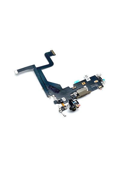 Apple Uyumlu iPhone 13 Pro Şarj Soketli Mikrofon Film Flexi Bordu - Yeşil