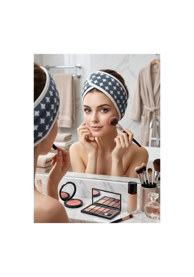 Saç Bandı Bandana Kumaş Pratik Kullanım Gri Gri