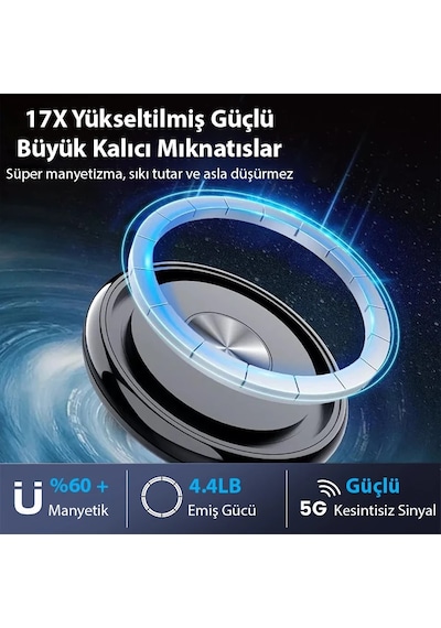 Ally Ayarlanabilir Araç İçi Torpido Üstü Manyetik Telefon Tutucu- 5775