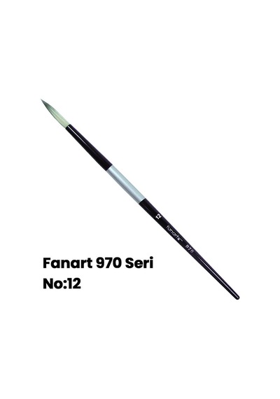 Fanart 970 Seri Yuvarlak Uçlu Fırça No 12