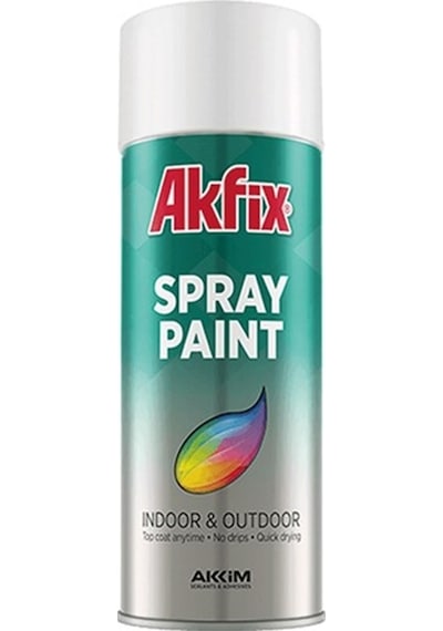Akfix Parlak Beyaz Sprey Boya 400 Ml