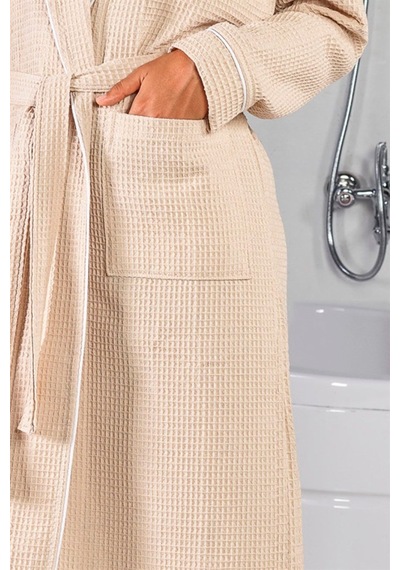 Unisex Soho Pike Bornoz - Bej