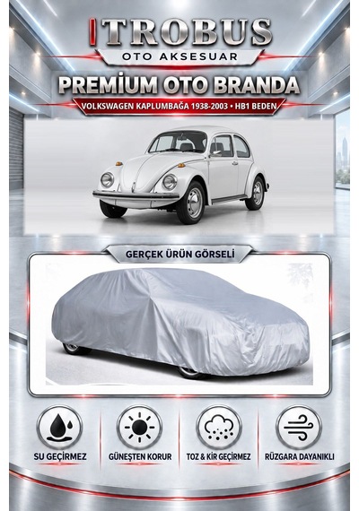 Volkswagen Kaplumbağa 1938-2003 Uyumlu Premium Araba Brandası Oto Branda Hb1 Beden