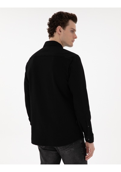 Pierre Cardin Erkek Siyah Gömlek Desenli 50301583-vr046 Siyah