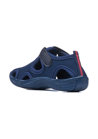 Günlük Unisex Çocuk Aqua Sandalet Esnek Kaymaz Taban Cırtlı Yazlık Deniz Kreş Ayakkabı 141 Lacivert