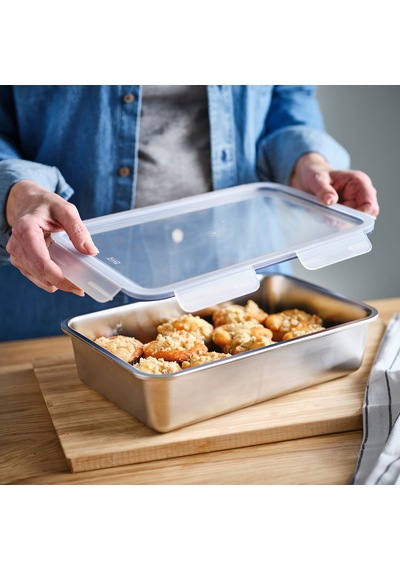 Ikea 365+ Çelik Saklama Kabı 3 Lt Gümüş