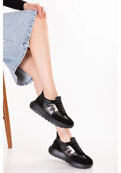 Gondol Içi Dışı Hakiki Deri Anatomik Taban Hafif Spor Ayakkabı Ars.549 Siyah