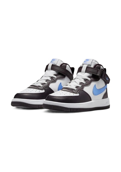 Nike Force 1 Mid Easyon Af1 Leather Unisex Sneaker White Unisex Lastik Bağcıklı Hakiki Deri Bilekli Günlük Spor Ayakkabı Beyaz Beyaz